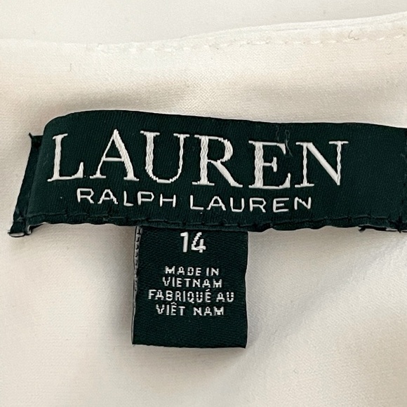 Ralph Lauren Classic Dress! Tie Waist Back or Front! Excellent Condition! Sz 14 - Picture 7 of 13